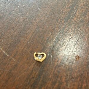 Vintage Gold heart charm